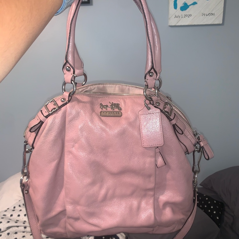 Coach 18641 Madison leather Lindsey satchel bag